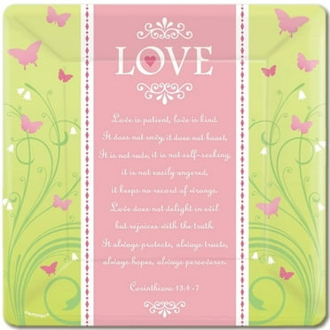 1ct Wedding and Bridal Shower Love Is Patient Tablecover 1ct Wedding and Bridal Shower Love Is Patient Tablecover